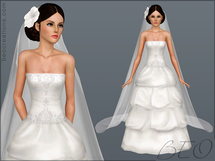long veil for Sims 3 by BEO